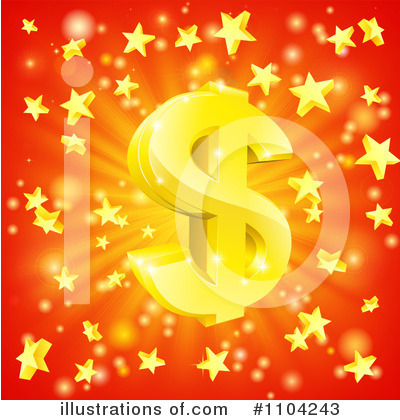 Royalty-Free (RF) Dollar Symbol Clipart Illustration by AtStockIllustration - Stock Sample #1104243