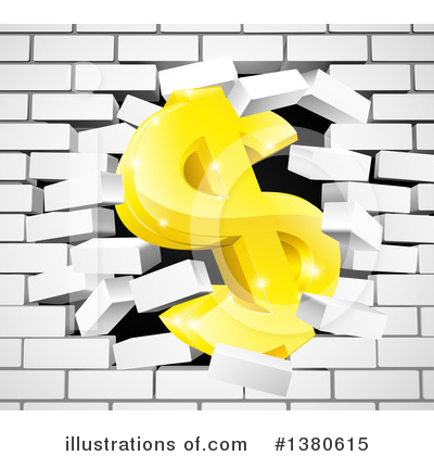 Royalty-Free (RF) Dollar Symbol Clipart Illustration by AtStockIllustration - Stock Sample #1380615