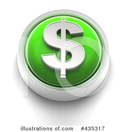 Royalty-Free (RF) Dollar Symbol Clipart Illustration by Tonis Pan - Stock Sample #435317
