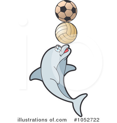 Royalty-Free (RF) Dolphin Clipart Illustration by Lal Perera - Stock Sample #1052722