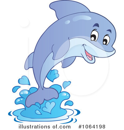 Royalty-Free (RF) Dolphin Clipart Illustration by visekart - Stock Sample #1064198