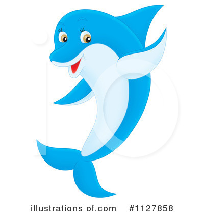 Royalty-Free (RF) Dolphin Clipart Illustration by Alex Bannykh - Stock Sample #1127858