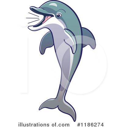 Royalty-Free (RF) Dolphin Clipart Illustration by Zooco - Stock Sample #1186274