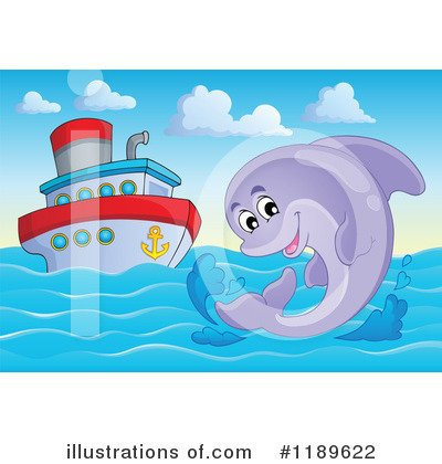 Royalty-Free (RF) Dolphin Clipart Illustration by visekart - Stock Sample #1189622