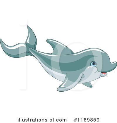 Royalty-Free (RF) Dolphin Clipart Illustration by Pushkin - Stock Sample #1189859