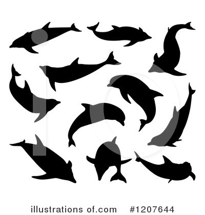 Royalty-Free (RF) Dolphin Clipart Illustration by AtStockIllustration - Stock Sample #1207644