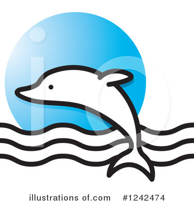 Royalty-Free (RF) Dolphin Clipart Illustration by Lal Perera - Stock Sample #1242474