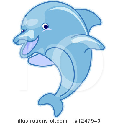 Dolphin Clipart #1247940 by BNP Design Studio