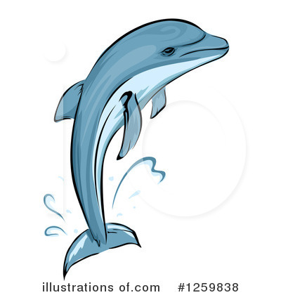 Royalty-Free (RF) Dolphin Clipart Illustration by BNP Design Studio - Stock Sample #1259838