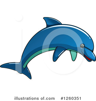 Royalty-Free (RF) Dolphin Clipart Illustration by Vector Tradition SM - Stock Sample #1260351