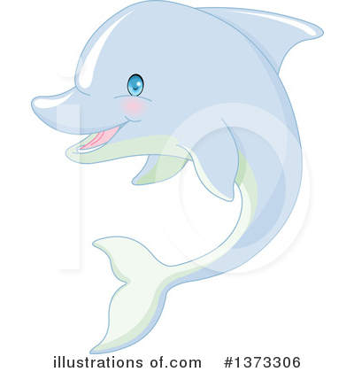 Royalty-Free (RF) Dolphin Clipart Illustration by Pushkin - Stock Sample #1373306