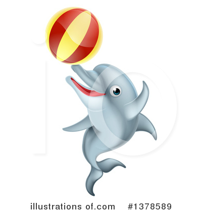 Dolphin Clipart #1378589 by AtStockIllustration
