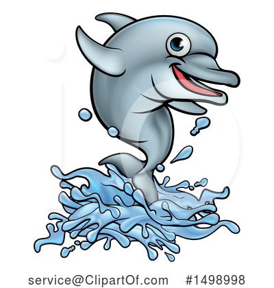 Royalty-Free (RF) Dolphin Clipart Illustration by AtStockIllustration - Stock Sample #1498998