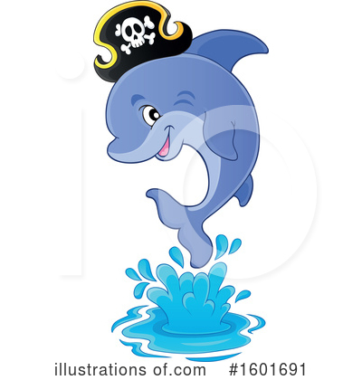 Royalty-Free (RF) Dolphin Clipart Illustration by visekart - Stock Sample #1601691