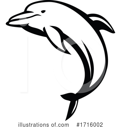 Royalty-Free (RF) Dolphin Clipart Illustration by patrimonio - Stock Sample #1716002