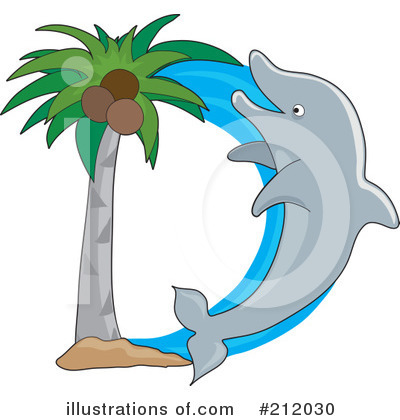 Royalty-Free (RF) Dolphin Clipart Illustration by Maria Bell - Stock Sample #212030