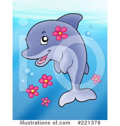 Royalty-Free (RF) Dolphin Clipart Illustration by visekart - Stock Sample #221378