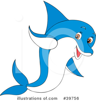 Royalty-Free (RF) Dolphin Clipart Illustration by Alex Bannykh - Stock Sample #39756