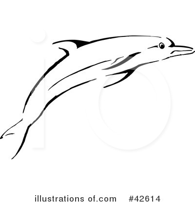Dolphin Clipart #42614 by Dennis Holmes Designs