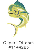 Dolphin Fish Clipart #1144225 by patrimonio