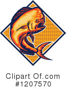 Dolphin Fish Clipart #1207570 by patrimonio