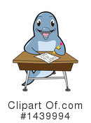 Dolphin Mascot Clipart #1439994 by Mascot Junction