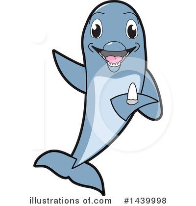 Dolphin Mascot Clipart #1439998 by Mascot Junction