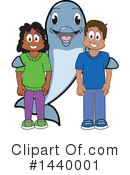 Dolphin Mascot Clipart #1440001 by Mascot Junction