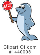 Dolphin Mascot Clipart #1440008 by Mascot Junction