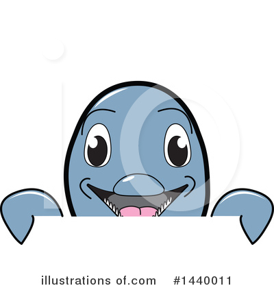 Dolphin Mascot Clipart #1440011 by Mascot Junction