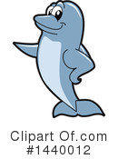 Dolphin Mascot Clipart #1440012 by Mascot Junction