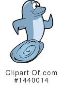 Dolphin Mascot Clipart #1440014 by Mascot Junction