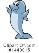 Dolphin Mascot Clipart #1440015 by Mascot Junction