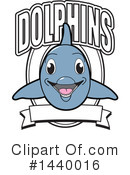 Dolphin Mascot Clipart #1440016 by Mascot Junction