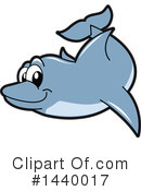 Dolphin Mascot Clipart #1440017 by Mascot Junction