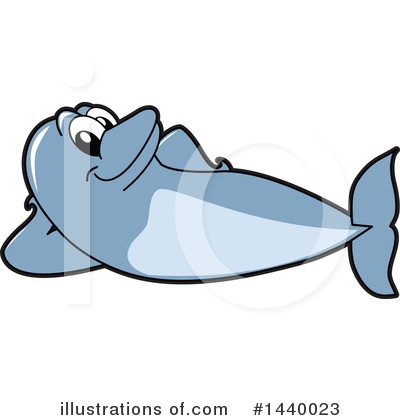 Royalty-Free (RF) Dolphin Mascot Clipart Illustration by Mascot Junction - Stock Sample #1440023