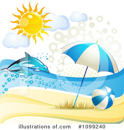 Royalty-Free (RF) Dolphins Clipart Illustration by merlinul - Stock Sample #1099240