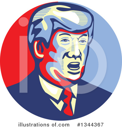 Royalty-Free (RF) Donald Trump Clipart Illustration by patrimonio - Stock Sample #1344367