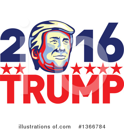 Royalty-Free (RF) Donald Trump Clipart Illustration by patrimonio - Stock Sample #1366784