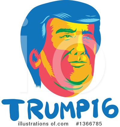 Donald Trump Clipart #1366785 by patrimonio