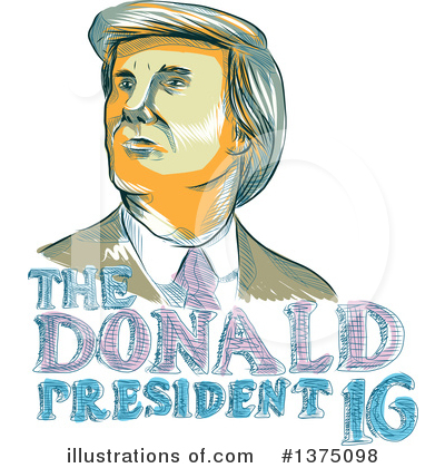 Royalty-Free (RF) Donald Trump Clipart Illustration by patrimonio - Stock Sample #1375098