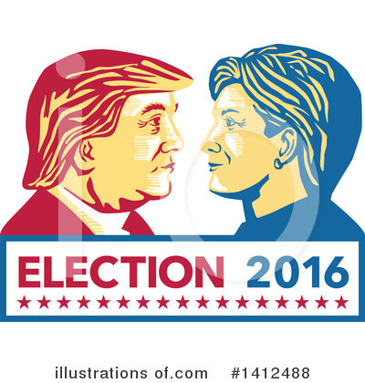 Royalty-Free (RF) Donald Trump Clipart Illustration by patrimonio - Stock Sample #1412488