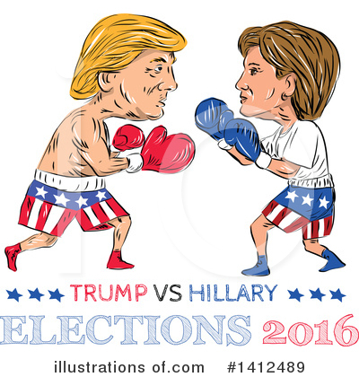 Royalty-Free (RF) Donald Trump Clipart Illustration by patrimonio - Stock Sample #1412489