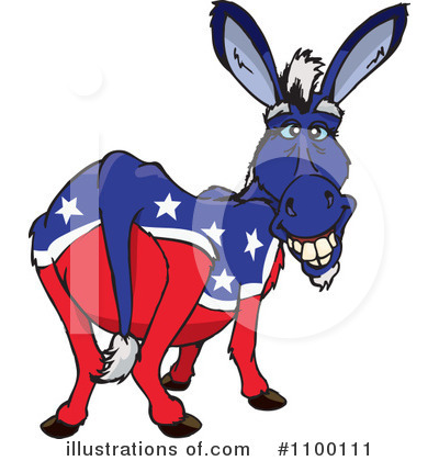 Royalty-Free (RF) Donkey Clipart Illustration by Dennis Holmes Designs - Stock Sample #1100111