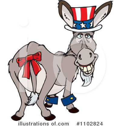 Donkey Clipart #1102824 by Dennis Holmes Designs