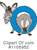 Donkey Clipart #1105952 by Dennis Holmes Designs