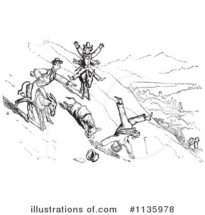 Royalty-Free (RF) Donkey Clipart Illustration by Picsburg - Stock Sample #1135978
