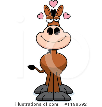 Royalty-Free (RF) Donkey Clipart Illustration by Cory Thoman - Stock Sample #1198592