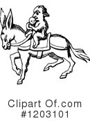 Donkey Clipart #1203101 by Prawny Vintage