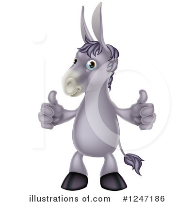 Donkey Clipart #1247186 by AtStockIllustration